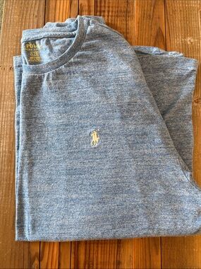 Polo by Ralph Lauren Light Heather Blue Crewneck Long Sleeved Top
